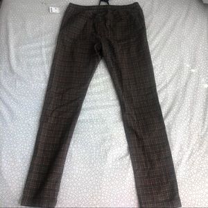 Urban Outfitters Brown Skinny Tartan Pants
